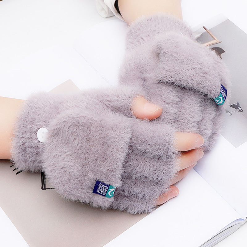 FLUFFY Gloves winter gloves warm plush