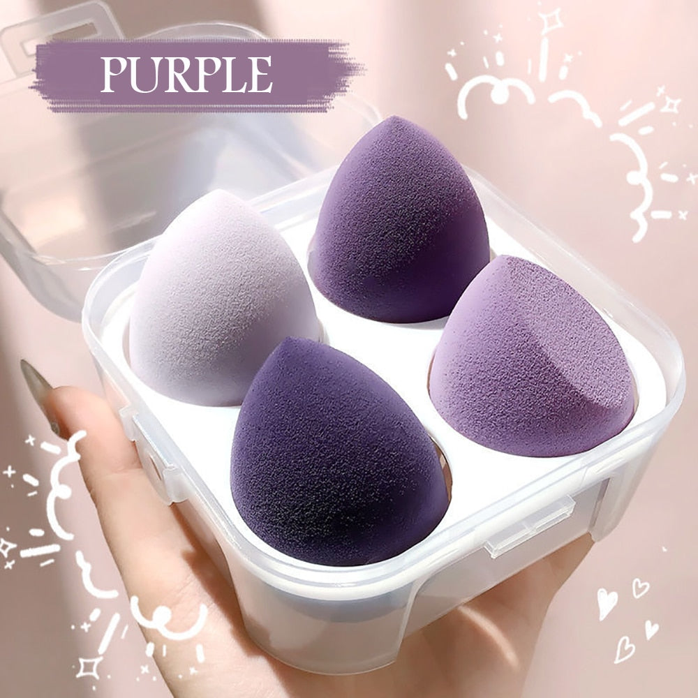 Sponge for Makeup Beauty Blender with Box Foundation Powder Blush Make up Tool Beauty Egg 1/4pc XISHOW Makeup Sponge Blender