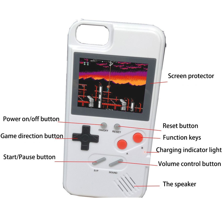 Gameboy Playable Case For iPhone 12 Mini 11 Pro Max XR X XS Max SE 2020 6 S 7 8 Plus Cases Retro Game Console Cover