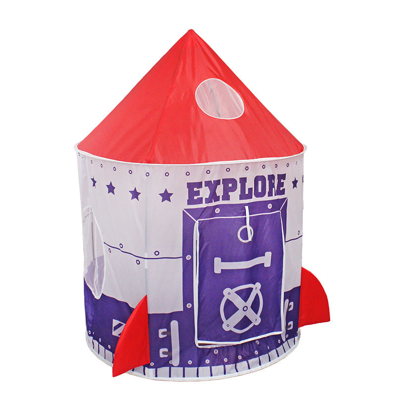 Cloth tent indoor toy yurt toddler tent interior castle tent interactive game house spacecraft rocket