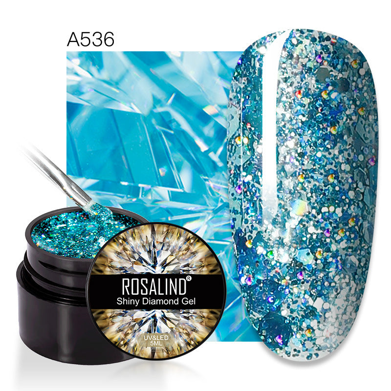 flash diamond nail polish sequins nail polish diamond nail polish UV glue broken diamond nail polish make-up