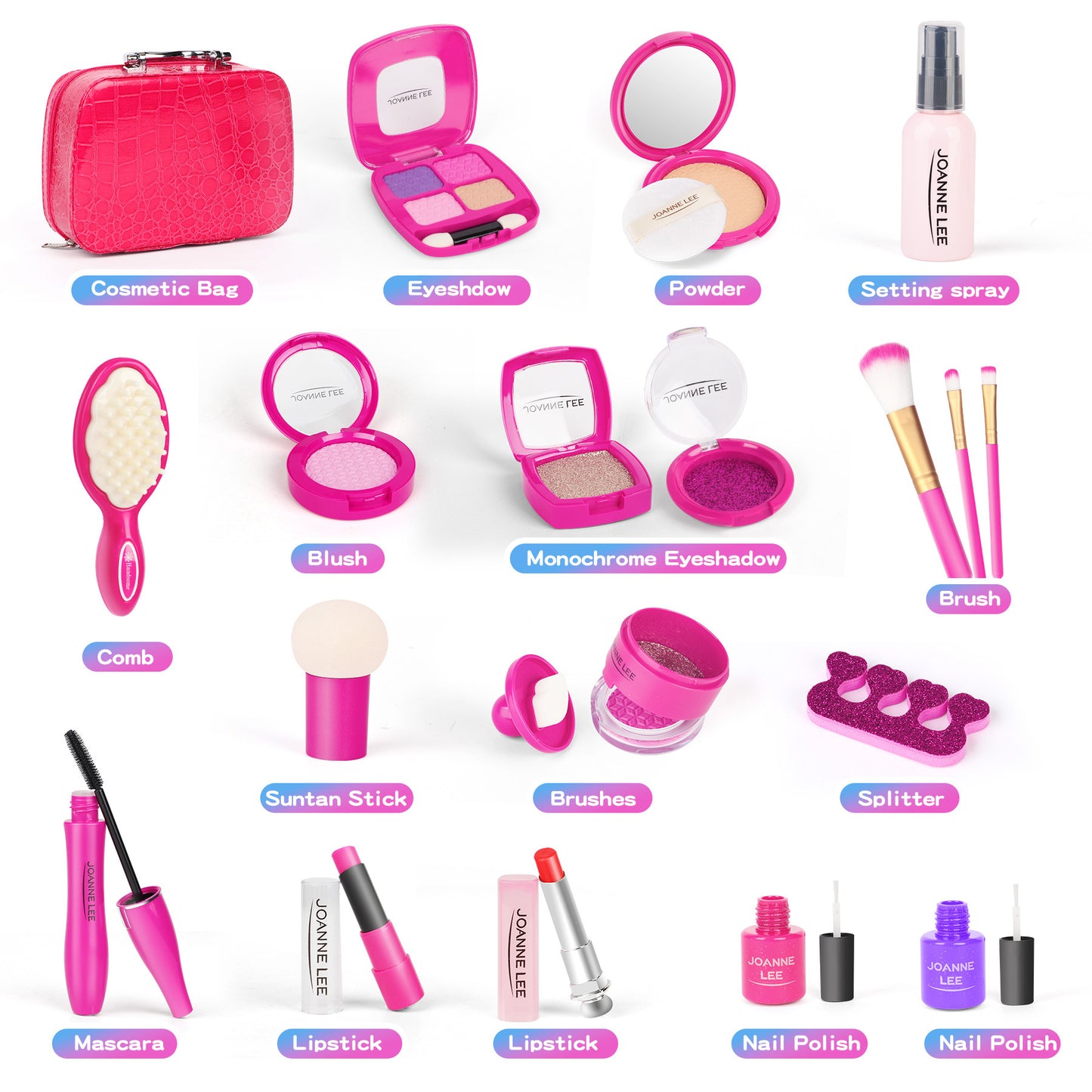 Cross-border special for makeup toys simulation girl cosmetic nail polish backpack set home makeup toys