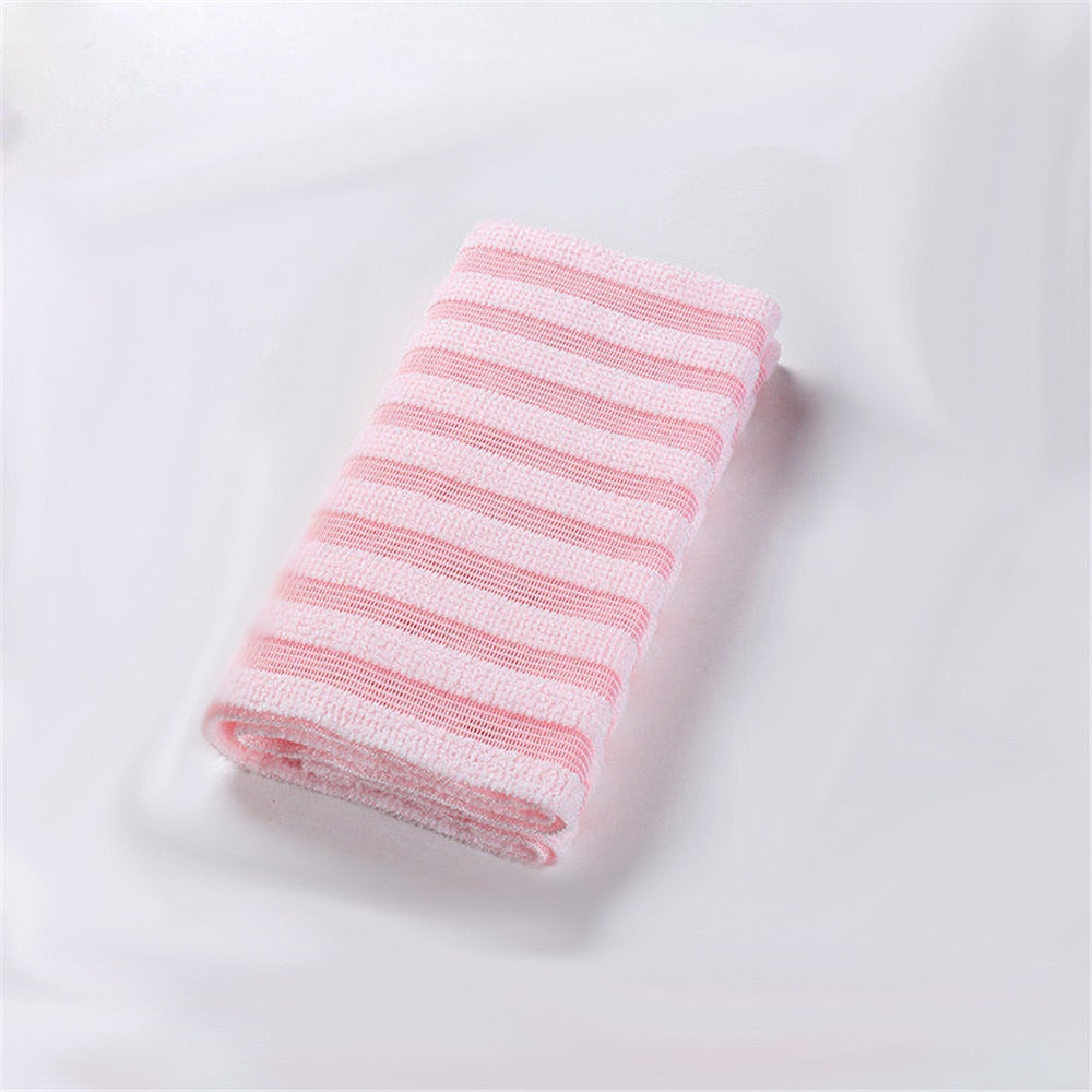 Men Bath Shower Towel Long Strip Back Scrub Rubbing Rub Sponge Washer Gray Dead Skin Remove Tool Friendly Artifact Home Gadgets