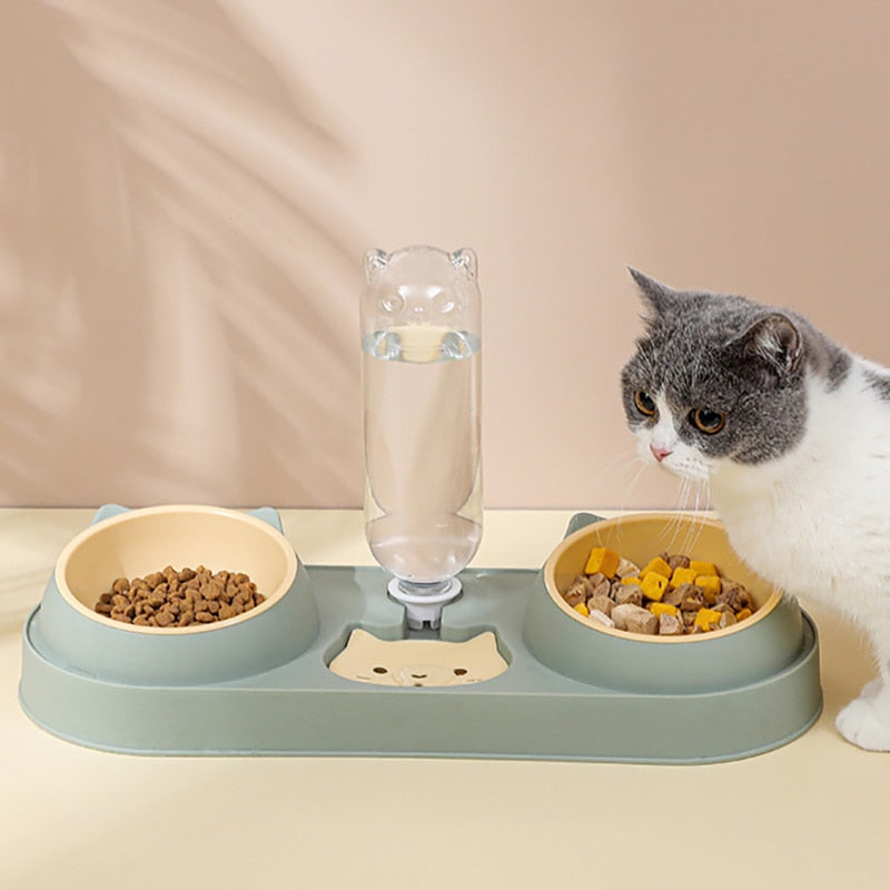 Pet Cat Automatic Feeder Bowl